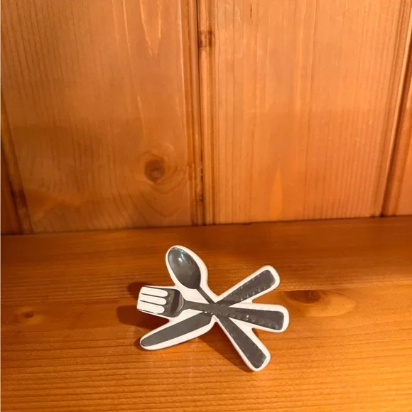 Nora Fleming Metallic Gray Cutlery Tile - Picture 4 of 4